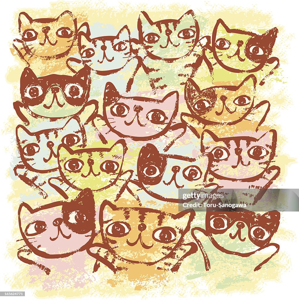 Many Cat Animation Sketch Of Many Cats High-Res Vector Graphic - Getty Images