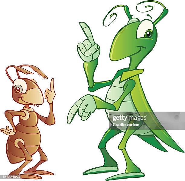 cricket - grasshopper stock illustrations