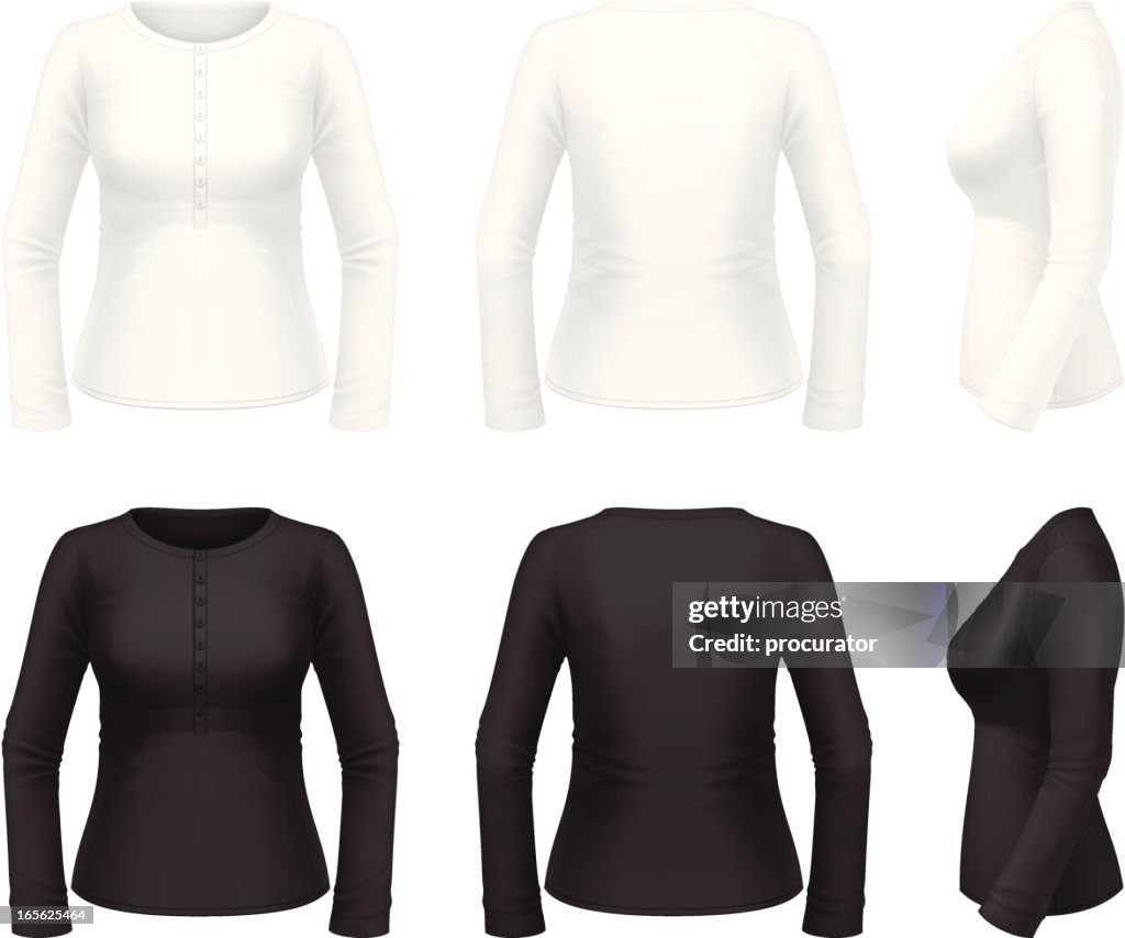 Henley-Shirt für Damen