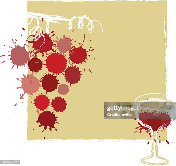 wine art - red wine stain stock illustrations