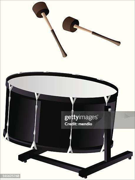 stockillustraties, clipart, cartoons en iconen met bass drum - bass drum