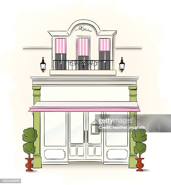 small store - french building stock illustrations