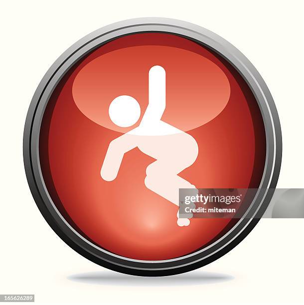 inline-skating/glas collection - wakeboarden stock-grafiken, -clipart, -cartoons und -symbole