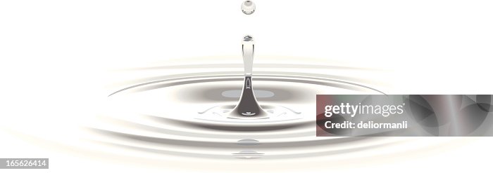 Waterdrop on white Waterdrop on white