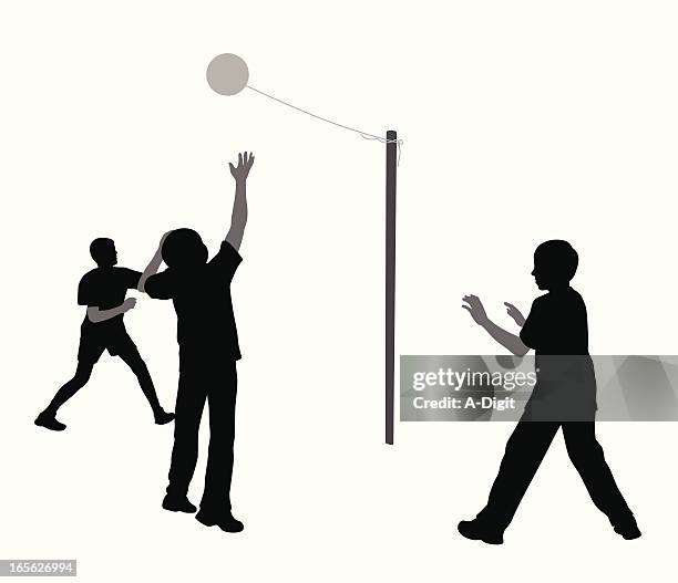 Tetherball Boys Vector Silhouette High-Res Vector Graphic - Getty Images