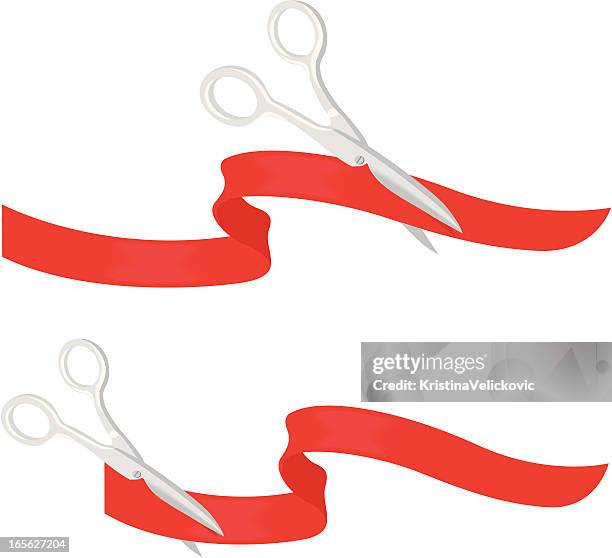 20 Scissors Ribbon Background High Res Illustrations - Getty Images