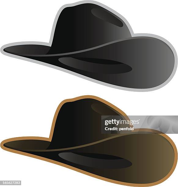 ilustrações de stock, clip art, desenhos animados e ícones de chapéus de cowboy - chapéu de cowboy