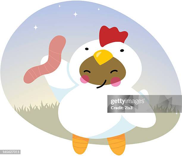 chic food - alternate - early bird stock illustrations