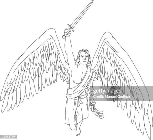 Flying Angle Vector Flying Angel High-Res Vector Graphic - Getty Images