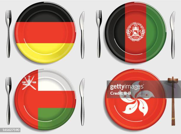food-germany-afghanistan-oman-hong kong - hong kong food stock illustrations