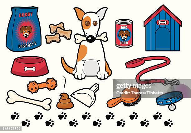 doggy stuff - dog bone stock illustrations