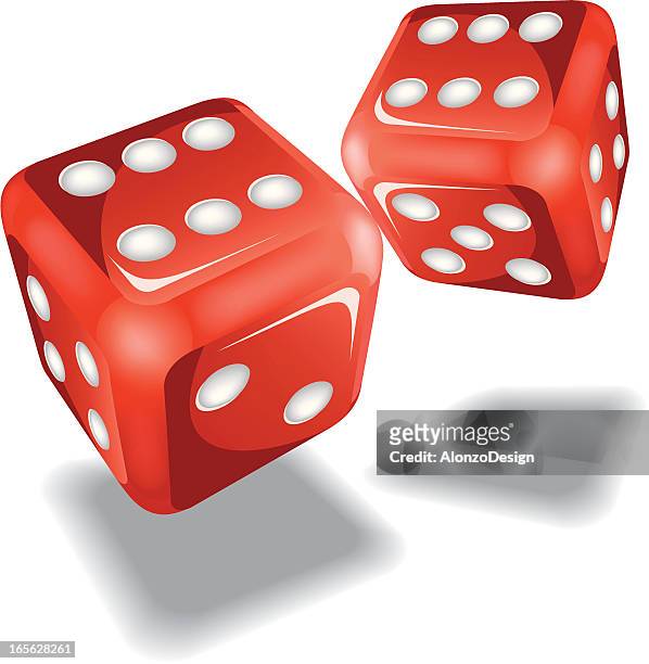 says - red dice stock illustrations