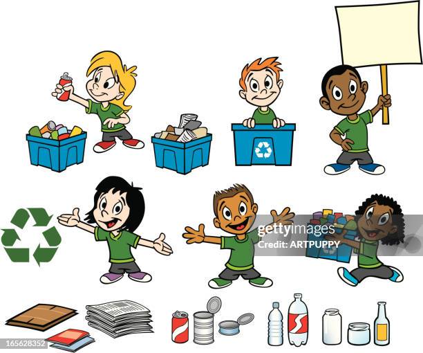 Kids Recycle Clipart