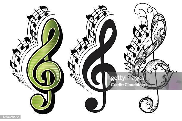 Note Musicale Fency Fancy Treble Clef Photos and Premium High Res Pictures - Getty Images
