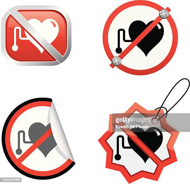 no pacemakers - pacemaker stock illustrations