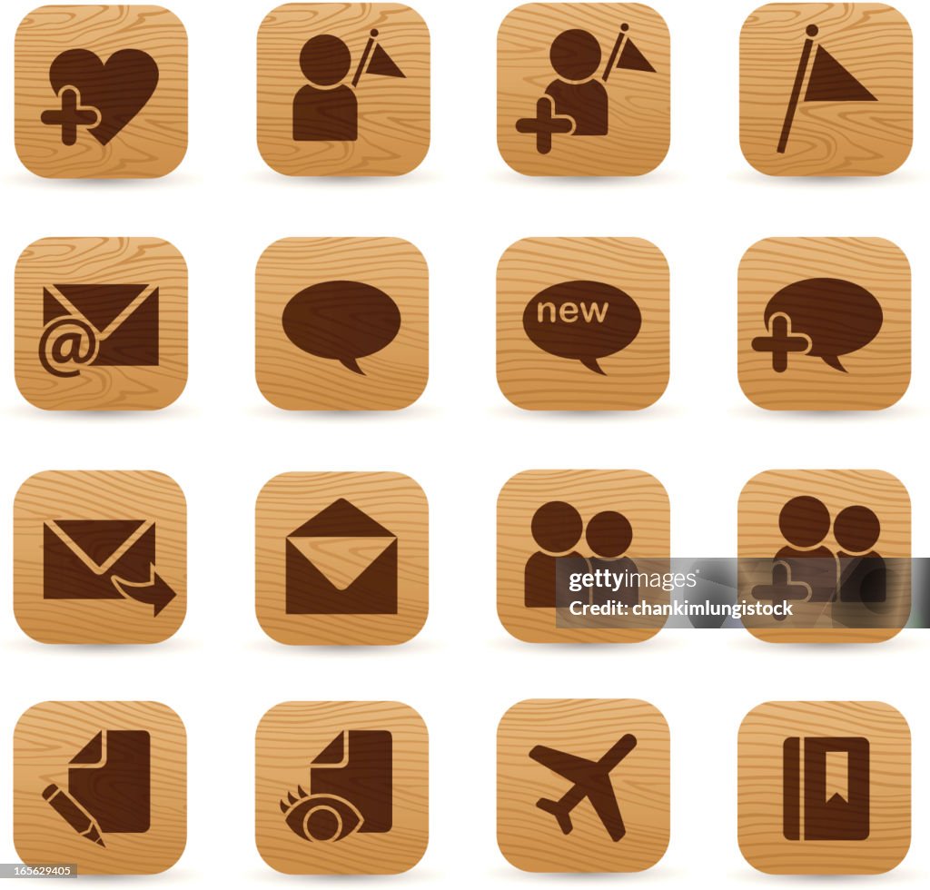 Wooden Icon - computer tool