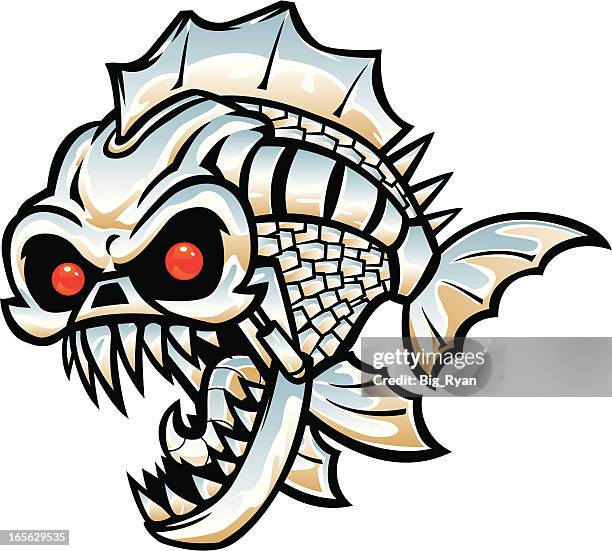 robot fish - fish scales stock illustrations