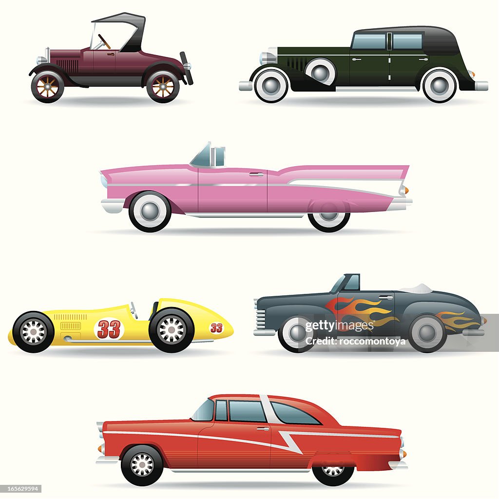 Icon Set, Classic Cars