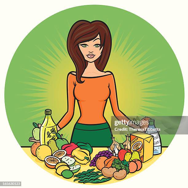 healthy diet - fruit juice bottle stock illustrations