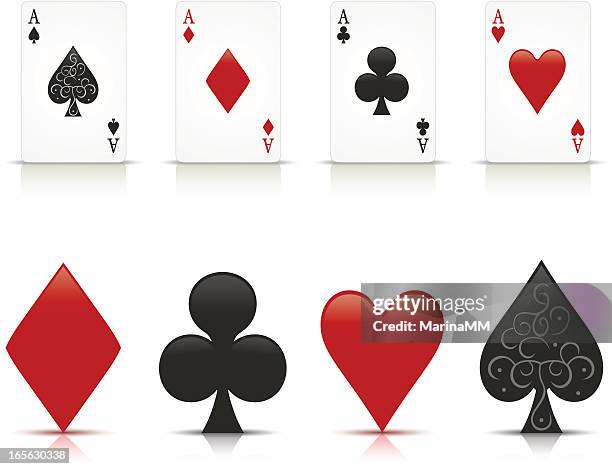 aces - ace of spades stock illustrations