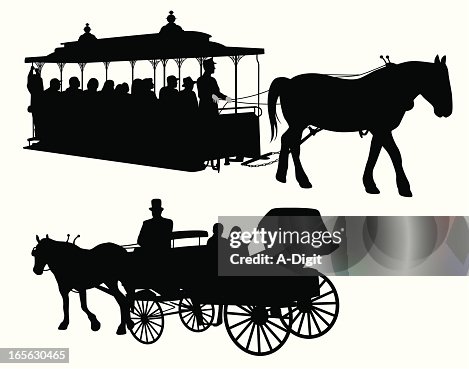 Carriages Vector Silhouette Carriages Vector Silhouette