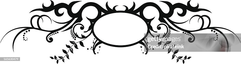 Tribal Floral Crest