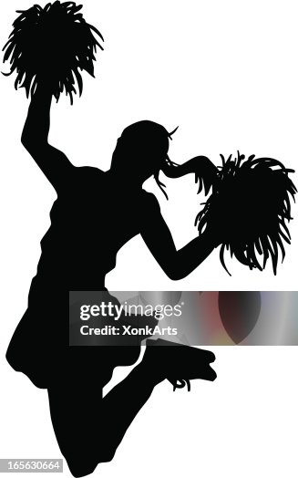 Jumping Cheerleader Jumping Cheerleader