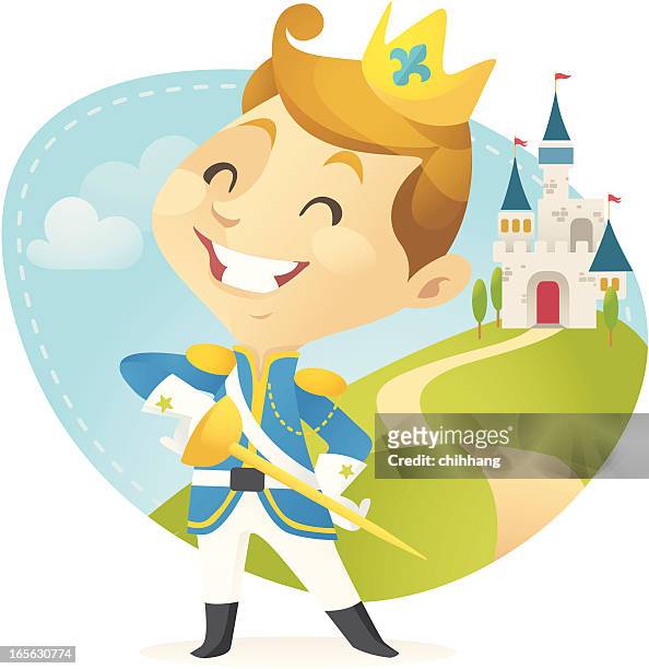 ilustraciones, imágenes clip art, dibujos animados e iconos de stock de little prince - príncipe persona de la realeza