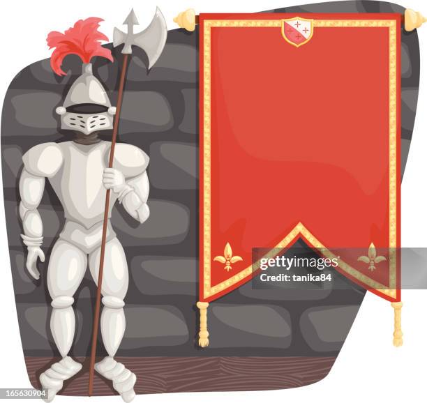 i'm your protector - armor stock illustrations
