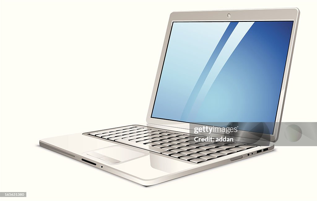 Computer Side Reference Laptop Side View Clipart