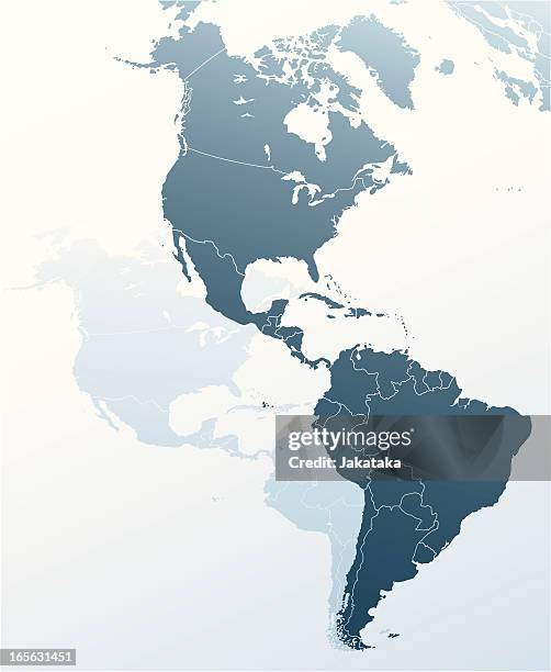 the map of americas. - dominican republic stock illustrations