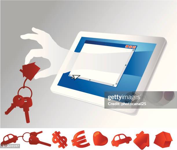 computer bussines - light at the end of the tunnel car stock illustrations