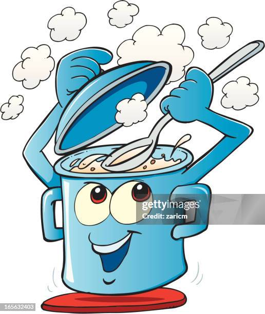 pot - boiling pan stock illustrations