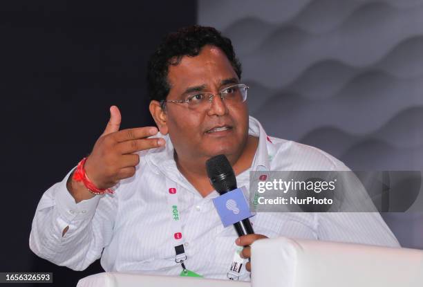 Paytm founder and CEO Vijay Shekhar Sharma speaks at the Global Fintech Fest in Mumbai, India, 05 September, 2023.