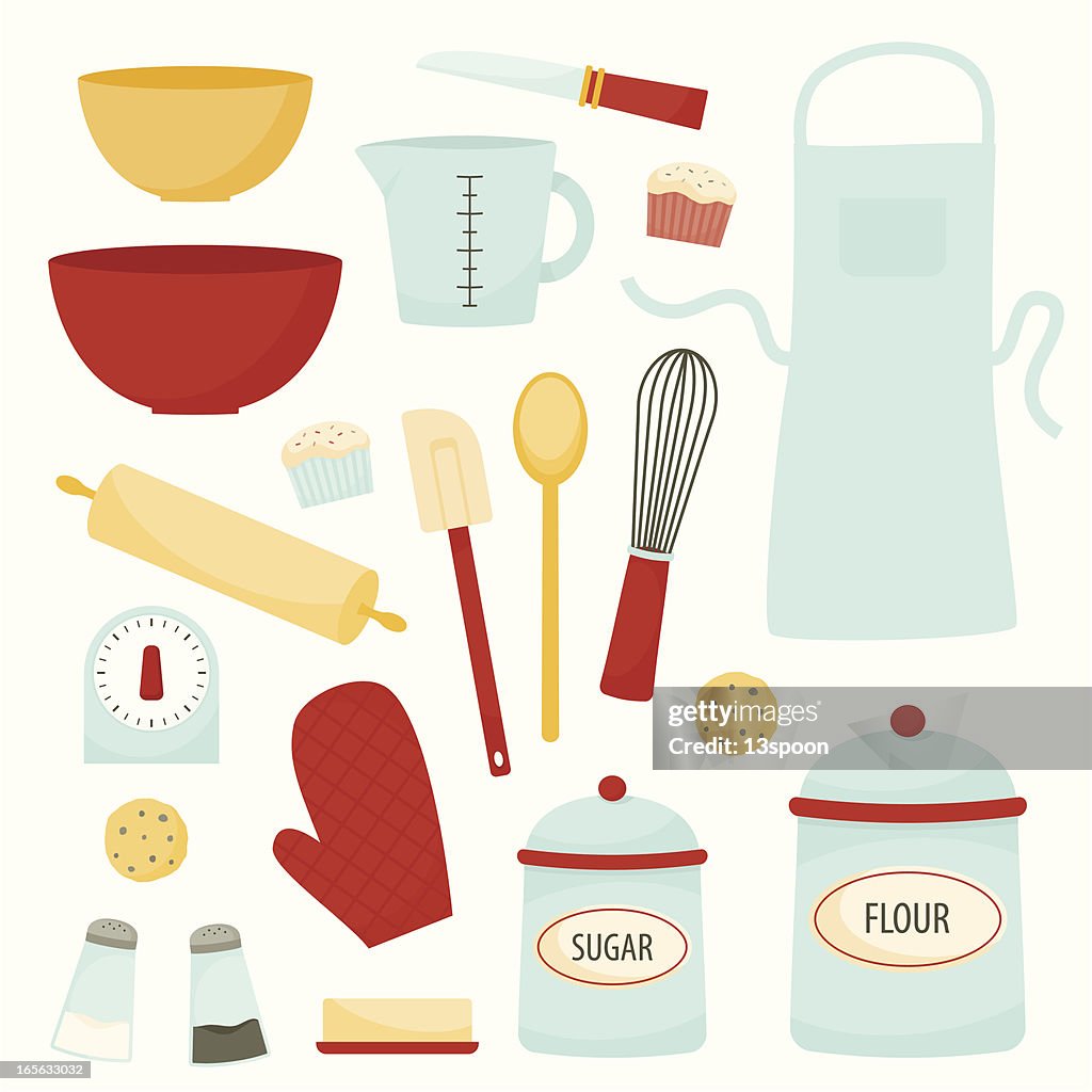 Baking And Kitchen Equipment High-Res Vector Graphic - Getty Images