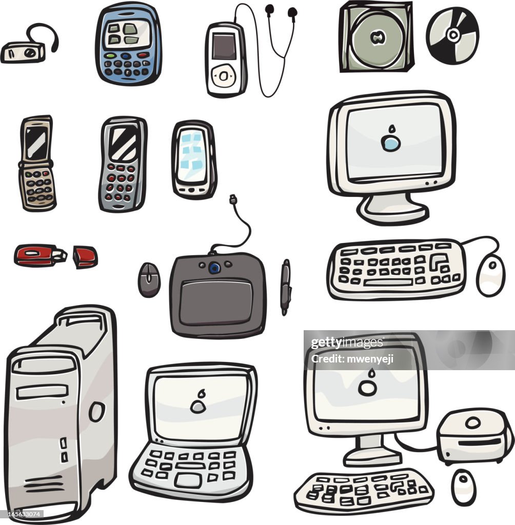 Business office computers and supplies