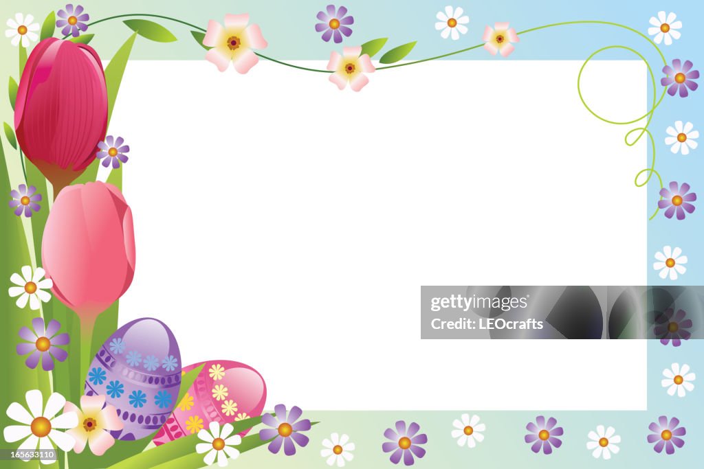 Easter Frame Vector Beautiful Easter Frame High-Res Vector Graphic - Getty Images