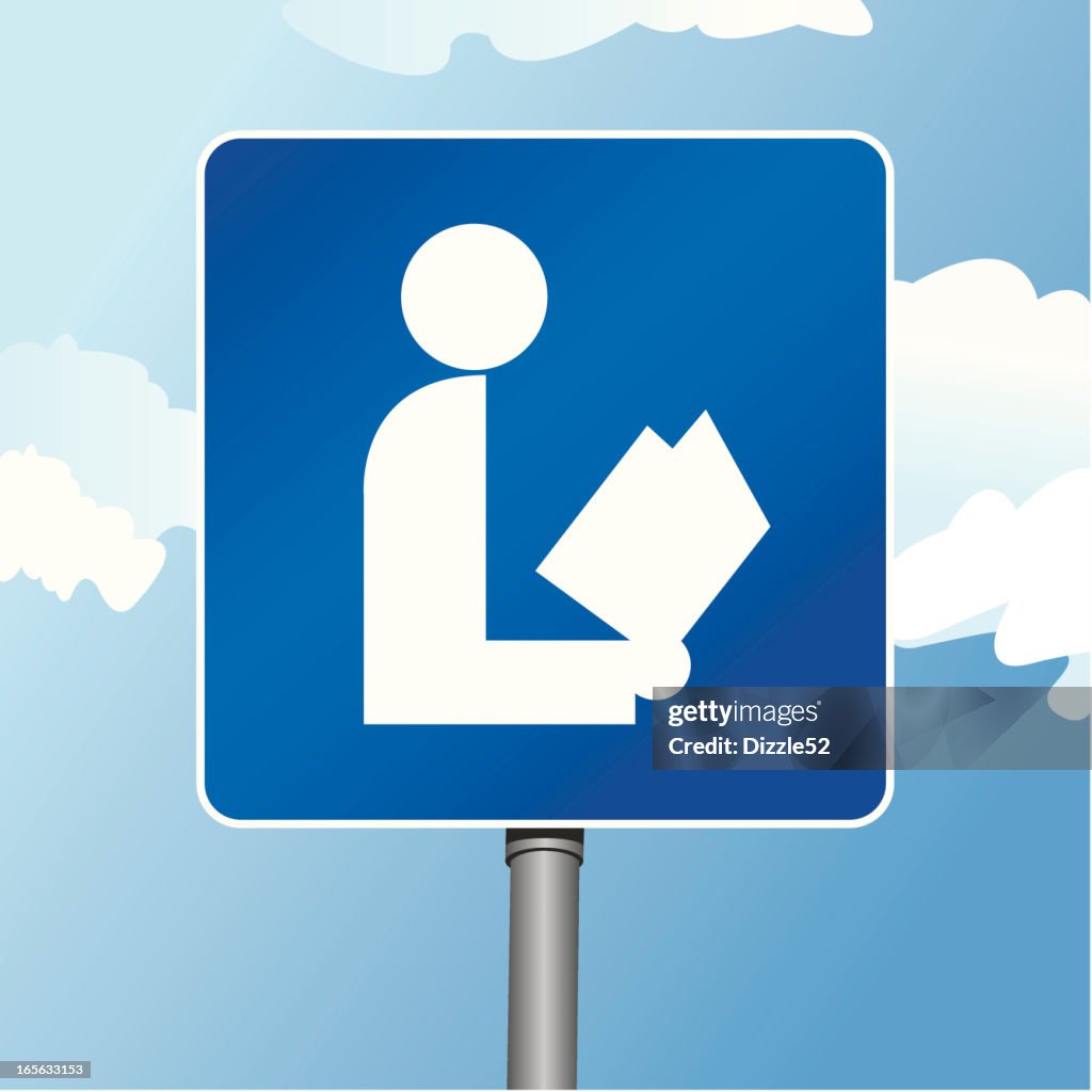 Library Sign High-Res Vector Graphic - Getty Images