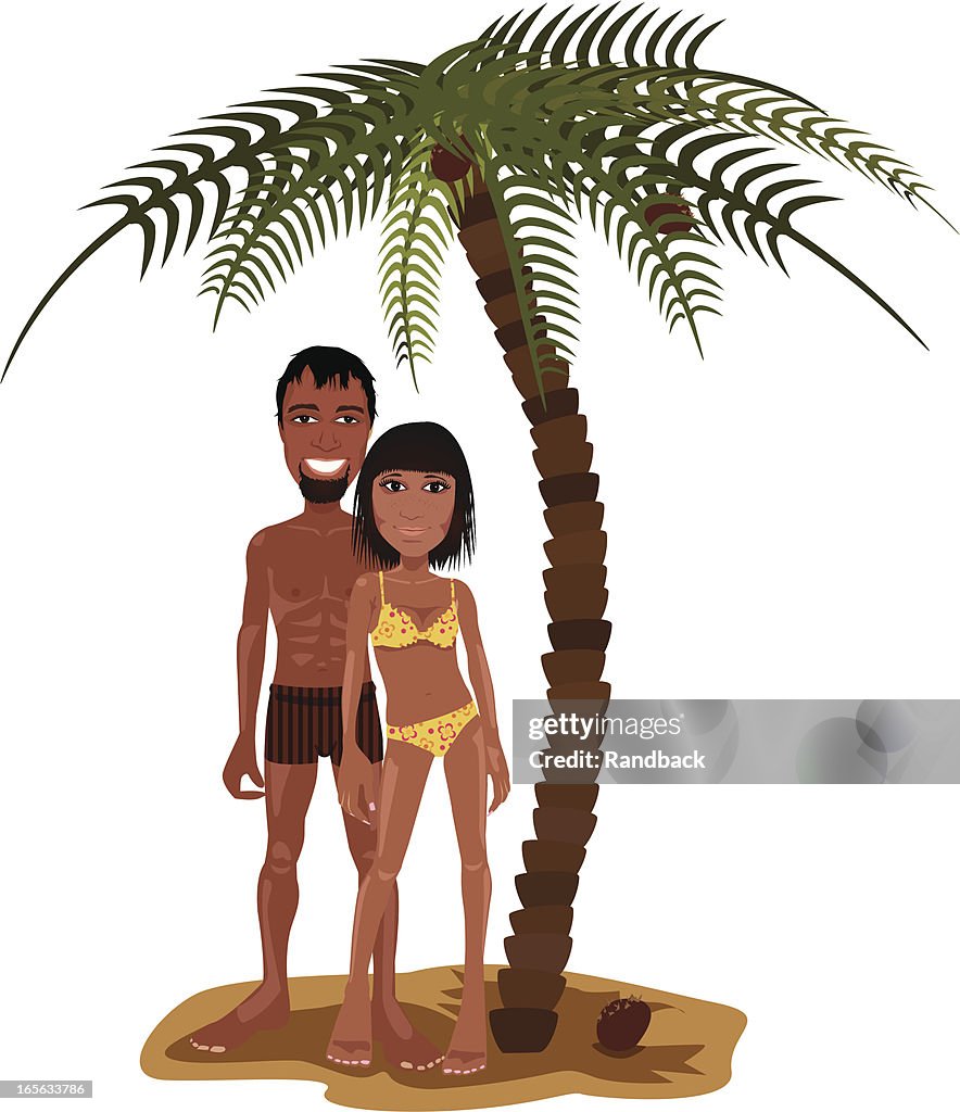 Under the palmtree