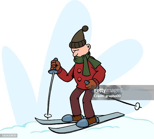 hate skifahren - pudelmütze stock-grafiken, -clipart, -cartoons und -symbole
