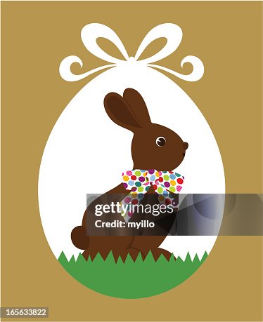 Easter chocolate rabbit Easter chocolate rabbit