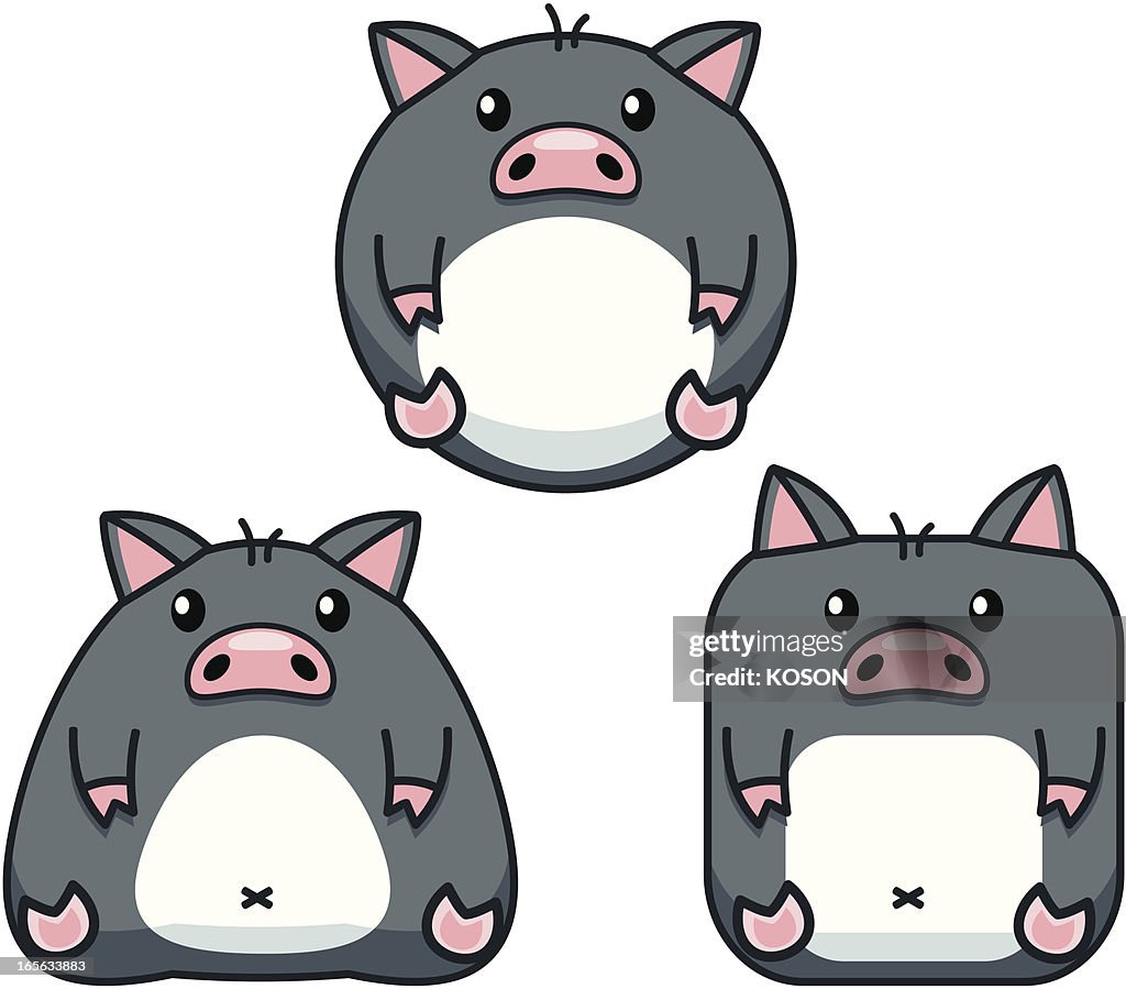 Pig Cartoon High-Res Vector Graphic - Getty Images
