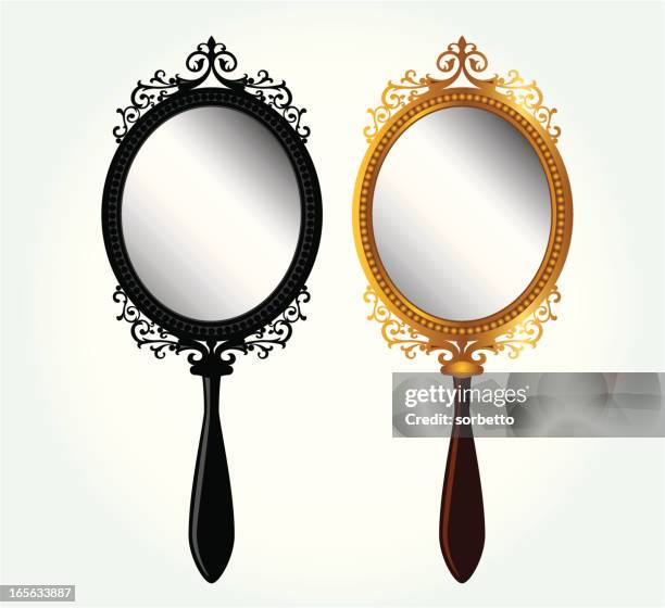 spiegel - mirror object stock-grafiken, -clipart, -cartoons und -symbole