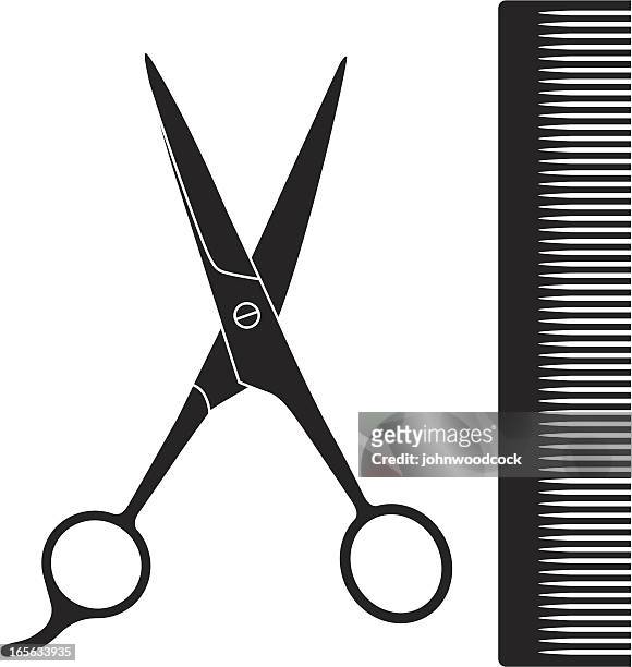 418 Hair Scissors High Res Illustrations - Getty Images