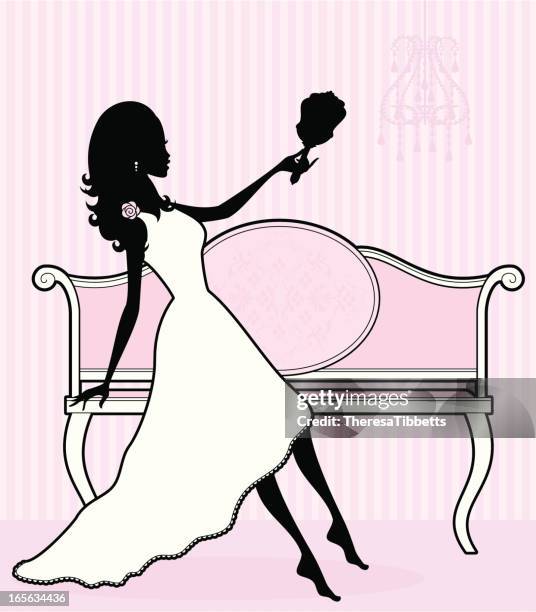 mirror girl - side mirror stock illustrations