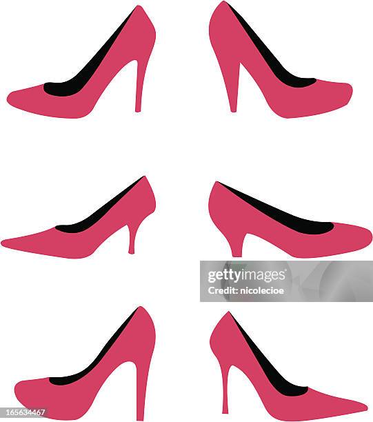 high heels - stiletto stock illustrations