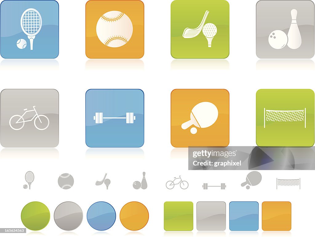 Colorful Sport Icons