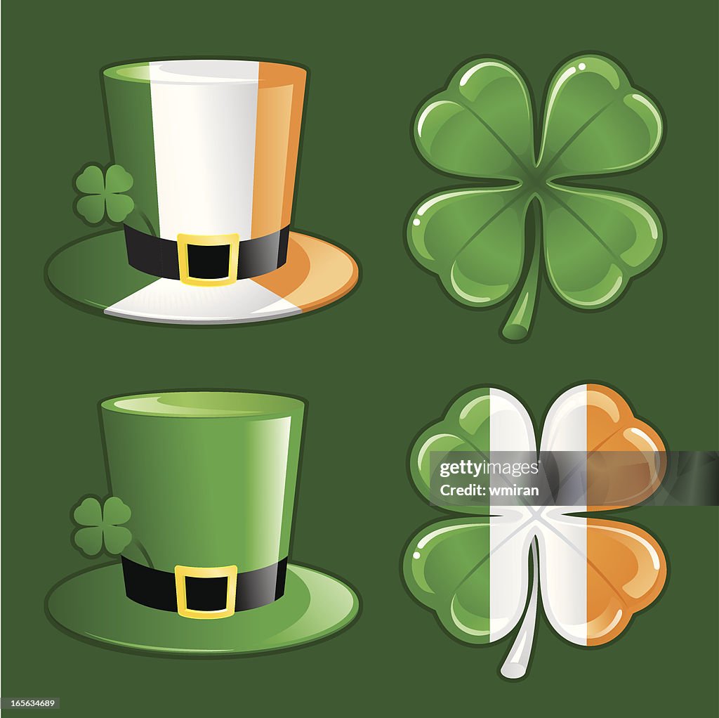 Chapeau Irlandais Et Tr fle Illustration Getty Images chapeau-irlandais-et-tr-fle-illustration-getty-images