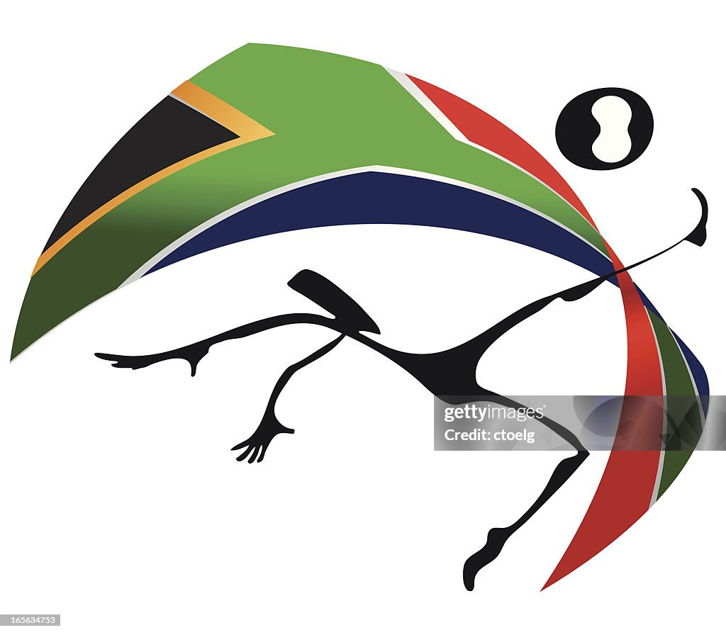 WM 2010 Ethno Style South Africa Flag