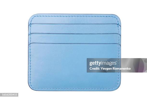 credit card wallet isolated on white background - cartera fotografías e imágenes de stock